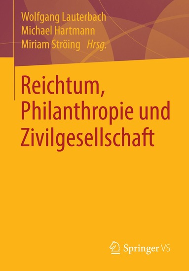 bokomslag Reichtum, Philanthropie und Zivilgesellschaft