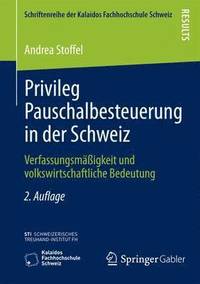 bokomslag Privileg Pauschalbesteuerung in der Schweiz