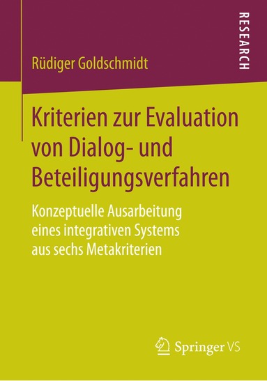 bokomslag Kriterien zur Evaluation von Dialog- und Beteiligungsverfahren