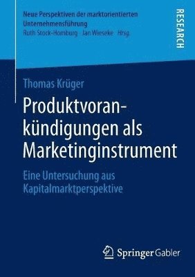 Produktvorankndigungen als Marketinginstrument 1