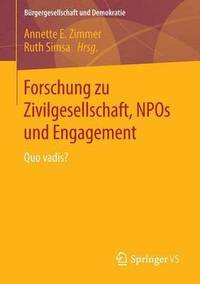 bokomslag Forschung zu Zivilgesellschaft, NPOs und Engagement