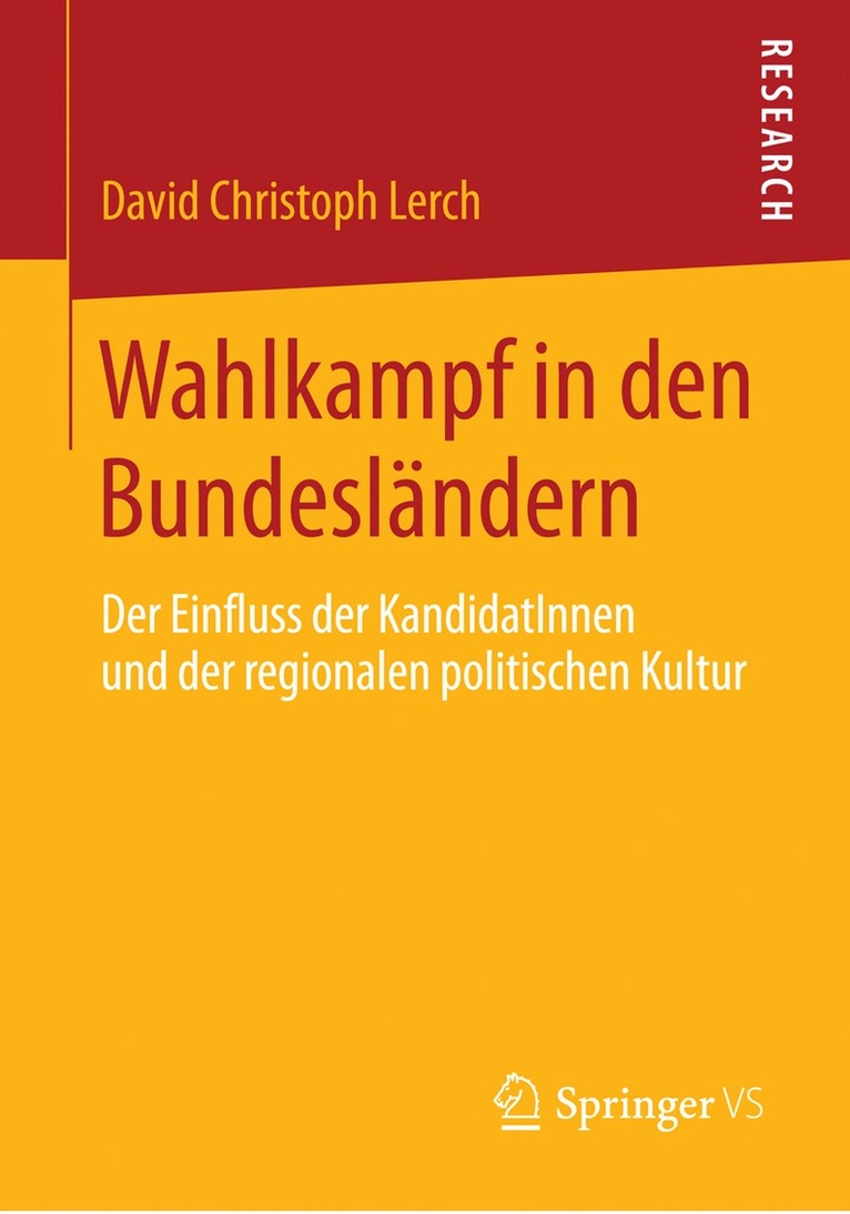 David Christoph Lerch - Wahlkampf in den Bundesländern, Häftad