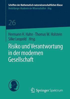 bokomslag Risiko und Verantwortung in der modernen Gesellschaft