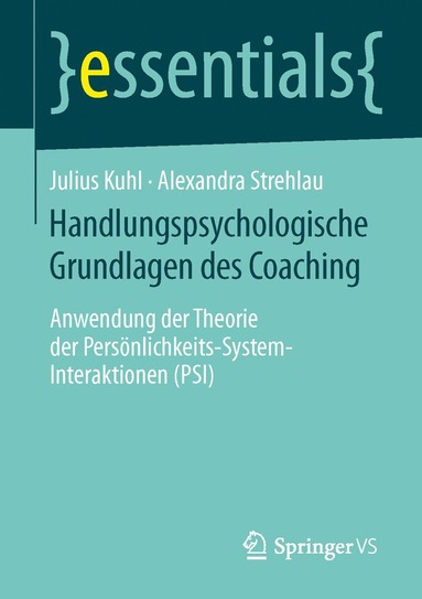 bokomslag Handlungspsychologische Grundlagen des Coaching