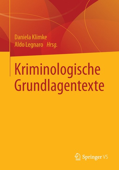 bokomslag Kriminologische Grundlagentexte