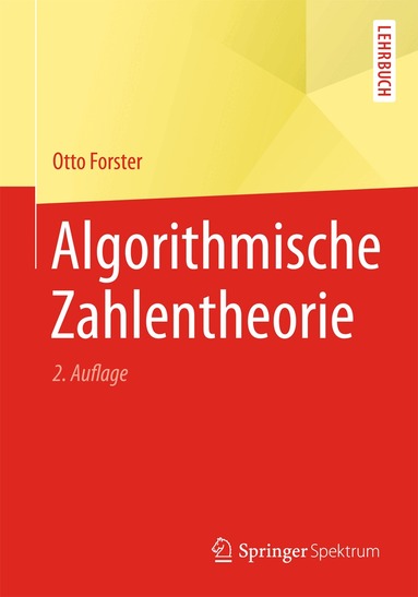 Otto Forster - Algorithmische Zahlentheorie, Häftad