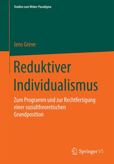 Jens Greve - Reduktiver Individualismus, Häftad
