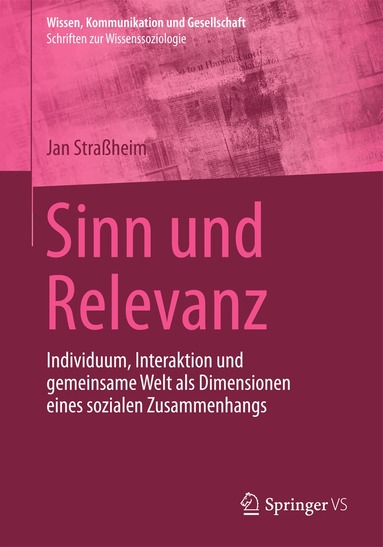 Jan Straßheim - Sinn und Relevanz, Häftad