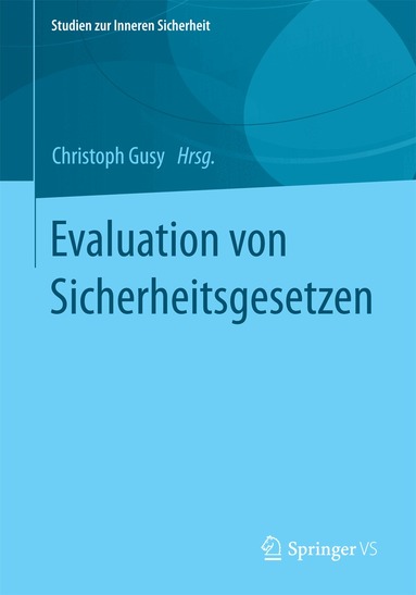 Christoph Gusy - Evaluation von Sicherheitsgesetzen, Häftad