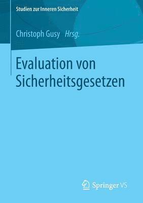 bokomslag Evaluation von Sicherheitsgesetzen