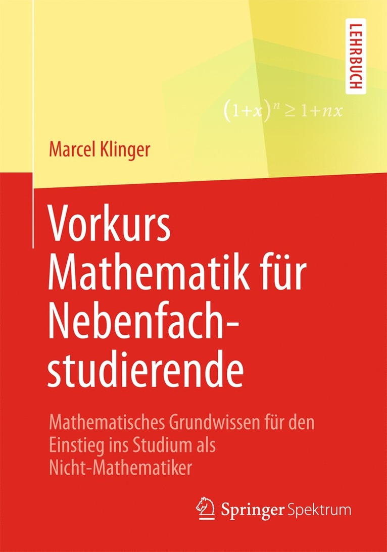 Vorkurs Mathematik fr Nebenfachstudierende 1