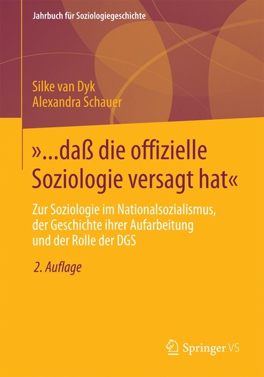 bokomslag »... daß die offizielle Soziologie versagt hat«