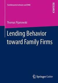 bokomslag Lending Behavior toward Family Firms