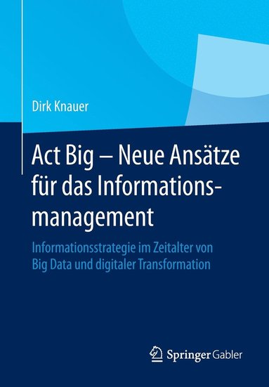 bokomslag Act Big -  Neue Anstze fr das Informationsmanagement