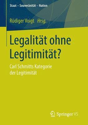 bokomslag Legalitt ohne Legitimitt?