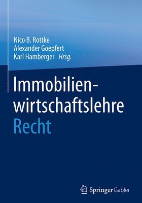 bokomslag Immobilienwirtschaftslehre - Recht