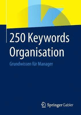 Springer Fachmedien Wiesbaden - 250 Keywords Organisation, Häftad