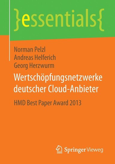 bokomslag Wertschpfungsnetzwerke deutscher Cloud-Anbieter