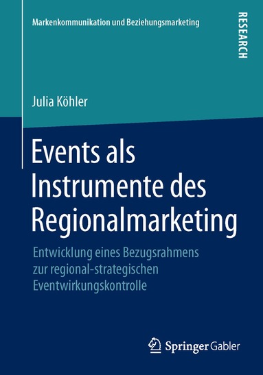 Julia Köhler - Events als Instrumente des Regionalmarketing, Häftad