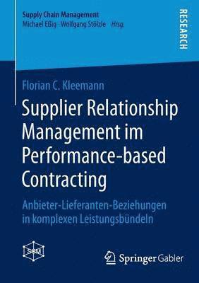 Supplier Relationship Management im Performance-based Contracting