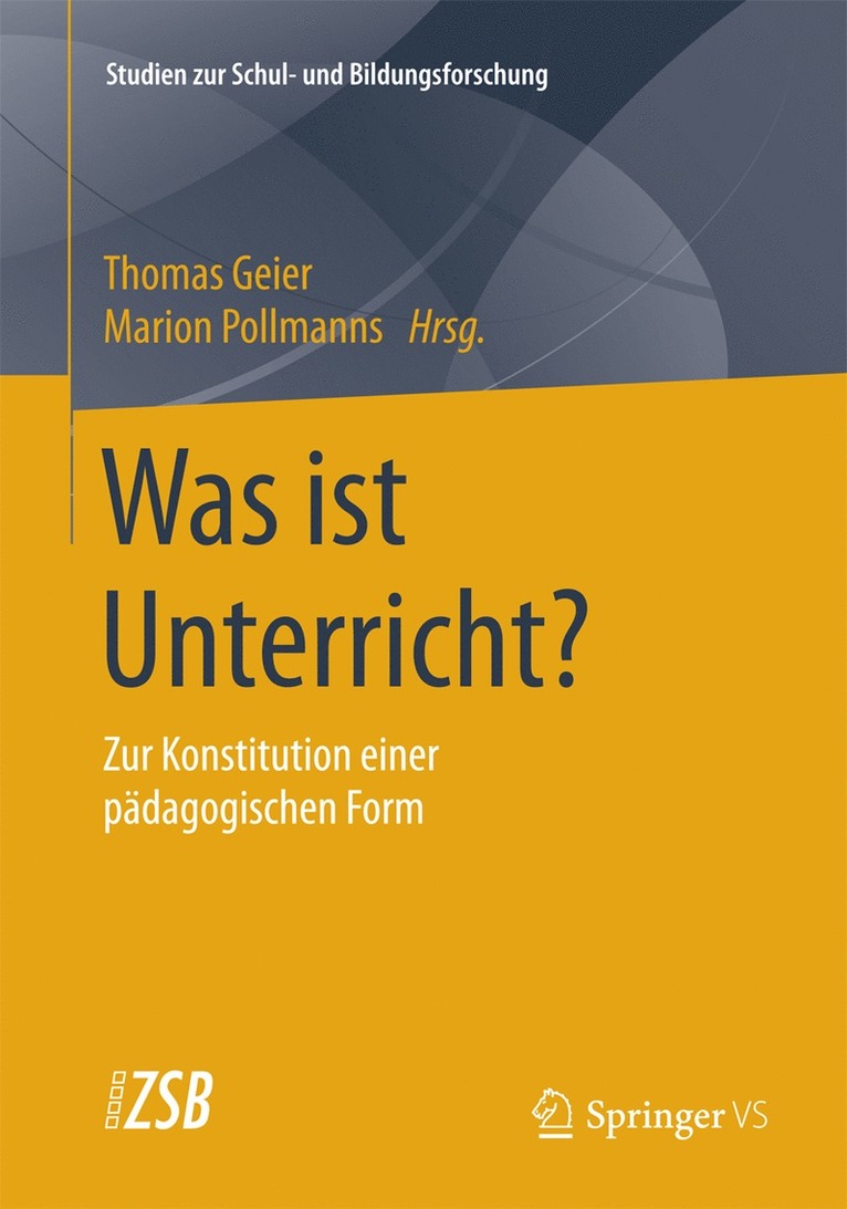Thomas Geier, Marion Pollmanns - Was ist Unterricht?, Häftad