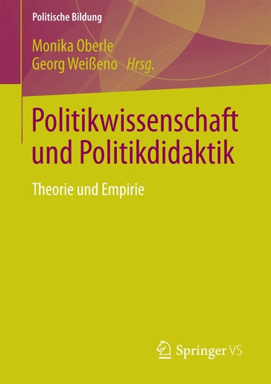 Monika Oberle, Georg Weißeno - Politikwissenschaft und Politikdidaktik, Häftad
