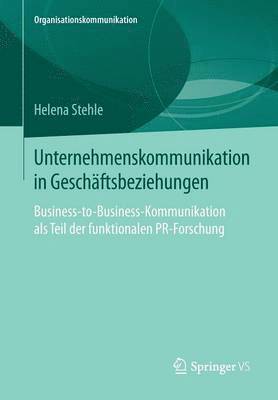 bokomslag Unternehmenskommunikation in Geschäftsbeziehungen