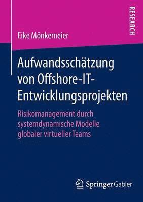 bokomslag Aufwandsschtzung von Offshore-IT-Entwicklungsprojekten