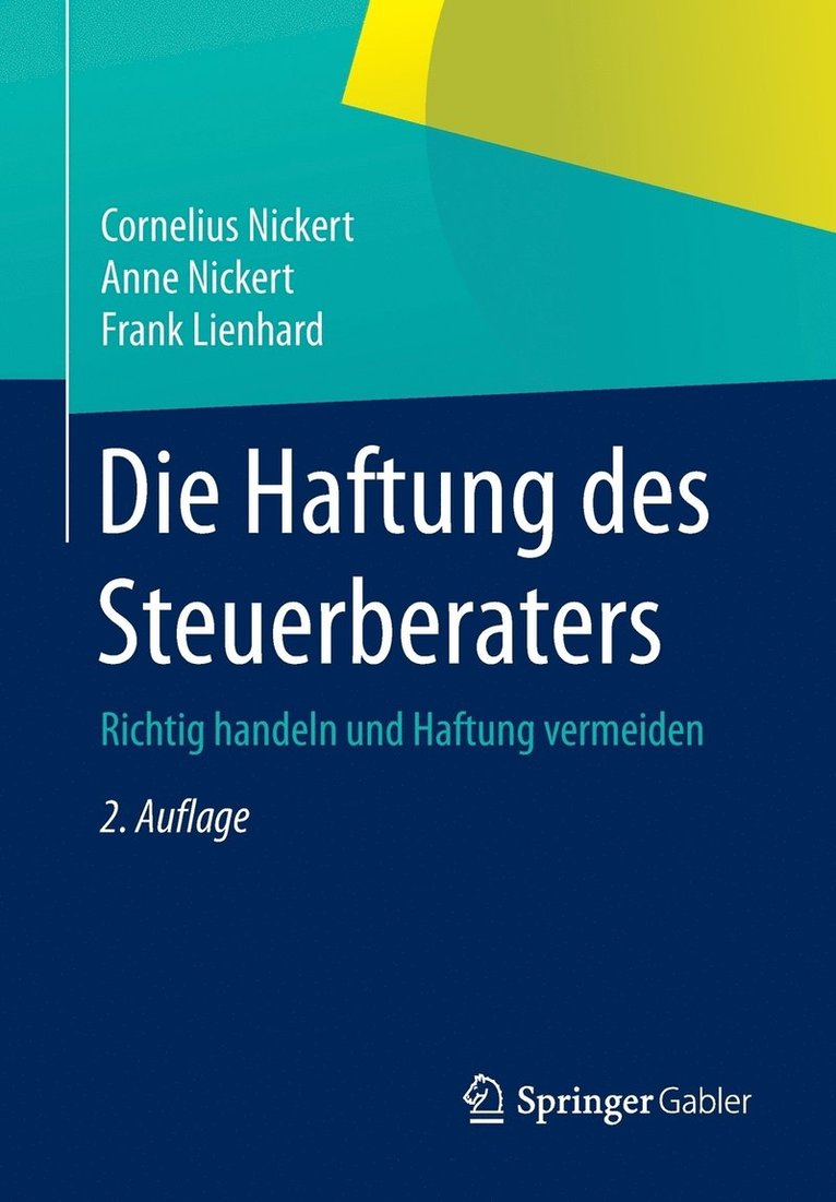 Die Haftung des Steuerberaters 1