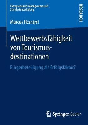 bokomslag Wettbewerbsfhigkeit von Tourismusdestinationen