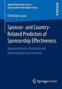 bokomslag Sponsor- and Country-Related Predictors of Sponsorship Effectiveness