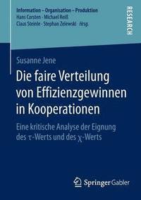 bokomslag Die faire Verteilung von Effizienzgewinnen in Kooperationen