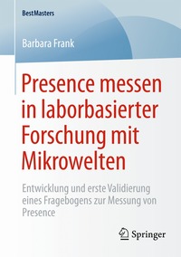 bokomslag Presence messen in laborbasierter Forschung mit Mikrowelten