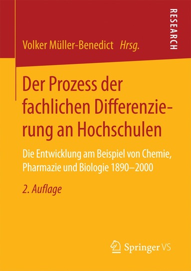 bokomslag Der Prozess der fachlichen Differenzierung an Hochschulen