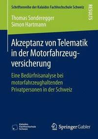 bokomslag Akzeptanz von Telematik in der Motorfahrzeugversicherung