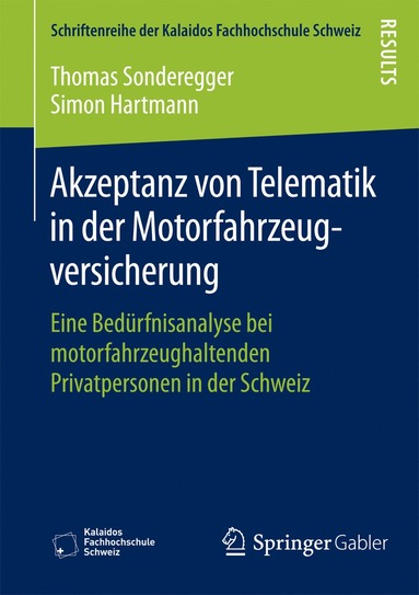 bokomslag Akzeptanz von Telematik in der Motorfahrzeugversicherung