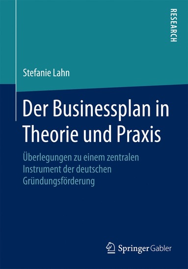 bokomslag Der Businessplan in Theorie und Praxis