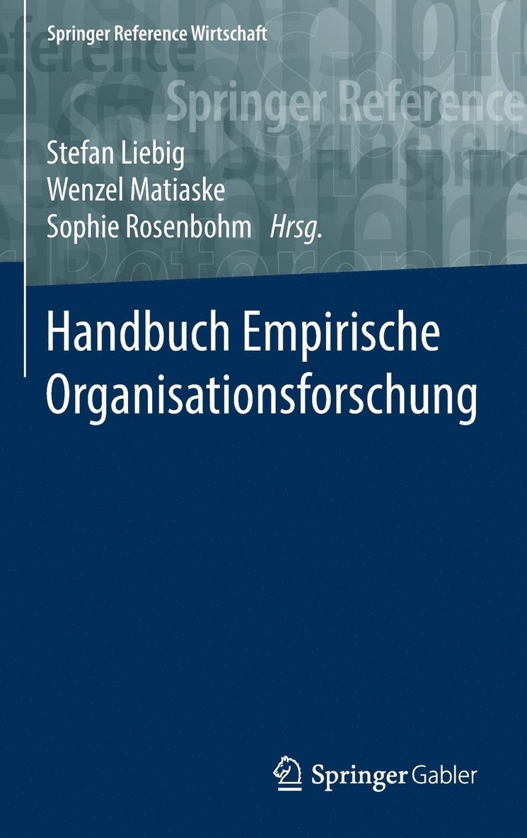 Handbuch Empirische Organisationsforschung 1