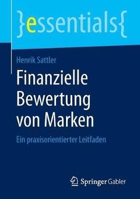 bokomslag Finanzielle Bewertung von Marken