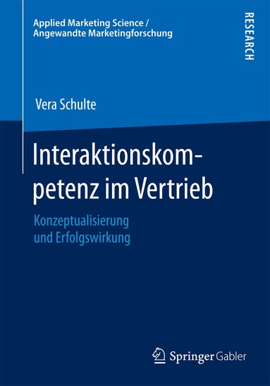 Vera Schulte - Interaktionskompetenz im Vertrieb, Häftad