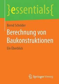 bokomslag Berechnung von Baukonstruktionen