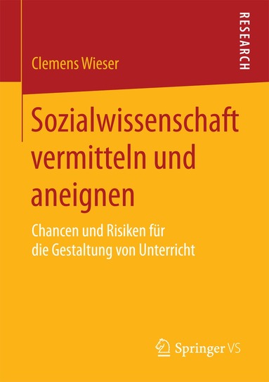Clemens Wieser - Sozialwissenschaft vermitteln und aneignen, Häftad