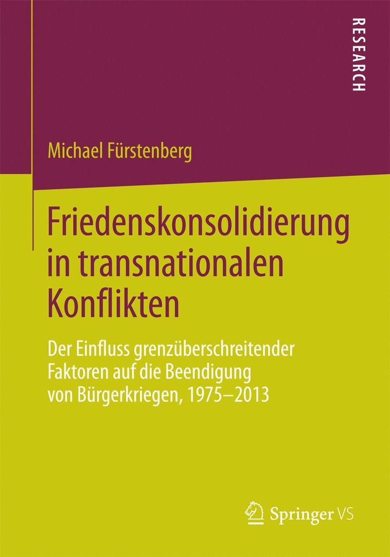 Michael Fürstenberg, Michael Furstenberg - Friedenskonsolidierung in transnationalen Konflikten, Häftad