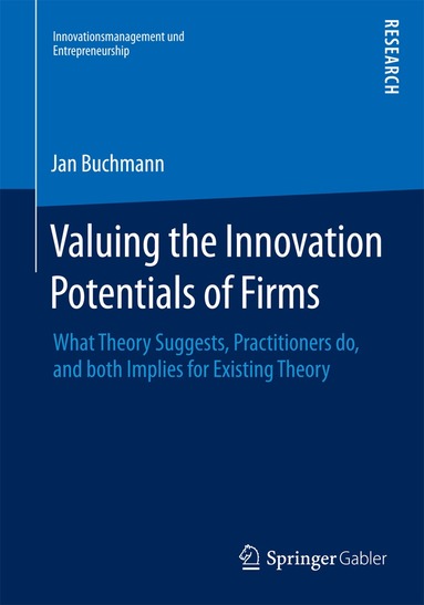 Jan Alexander Buchmann - Valuing the Innovation Potentials of Firms, Häftad