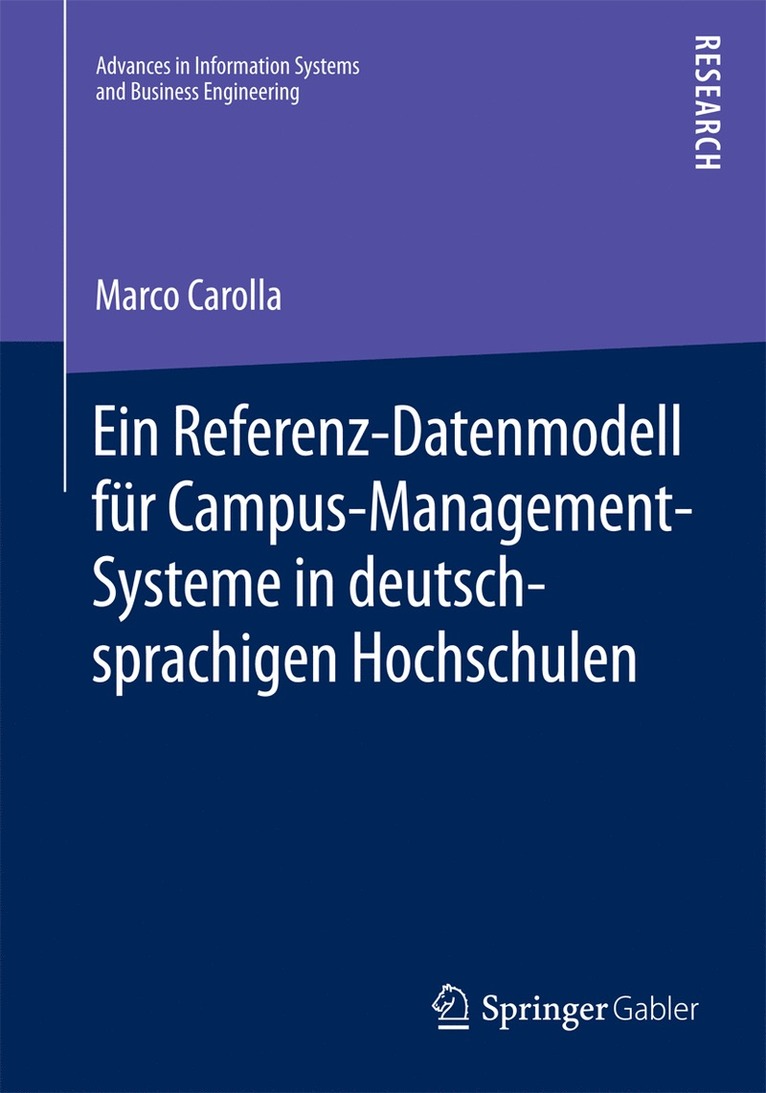 Marco Carolla - Ein Referenz-Datenmodell für Campus-Management-Systeme in deutschsprachigen Hochschulen, Häftad