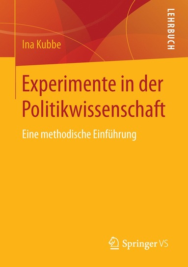 bokomslag Experimente in der Politikwissenschaft