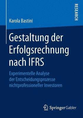 Gestaltung der Erfolgsrechnung nach IFRS 1