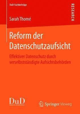 bokomslag Reform der Datenschutzaufsicht