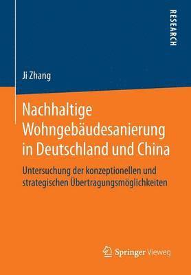 bokomslag Nachhaltige Wohngebudesanierung in Deutschland und China