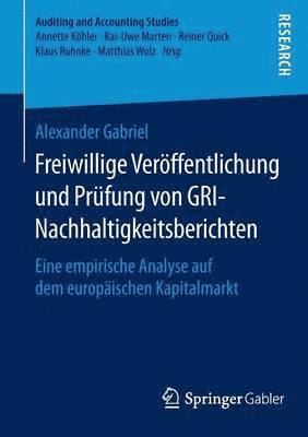 bokomslag Freiwillige Verffentlichung und Prfung von GRI-Nachhaltigkeitsberichten